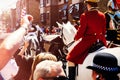 Royal Wedding atmosphere in Windsor rear view carriage