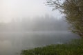 Windsor, California - RiverFront Regional Park morning after rain lake, Russian River Royalty Free Stock Photo