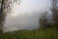 Windsor, California - RiverFront Regional Park morning after rain lake, Russian River Royalty Free Stock Photo