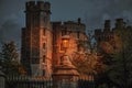 Windsor castle night scene