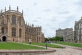 08/27/2020. Windsor Castle, UK. The Lower Ward with St George`s Chapel, the Lady Chapel.