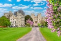 Windsor castle in spring, London suburbs, UK Royalty Free Stock Photo