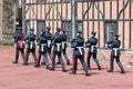 Changing guard ceremony in Windsor Castle, England Royalty Free Stock Photo