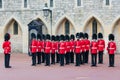 Changing guard ceremony in Windsor Castle, England Royalty Free Stock Photo