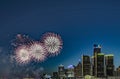 Windsor Ford`s 2022 annual fire works display Royalty Free Stock Photo