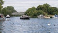 WINDSOR, MAIDENHEAD & WINDSOR/UK - JULY 22 : Boats cruising down