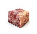 Windsor Red Cheese, Wine Derby Marble Cheese, Marbled Cheddar Aged in Wine Isolated