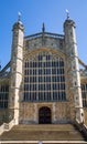 View at the medieval Windsor Castle, built 1066 by William the Conqueror. Official residence of King. Berkshire, England UK