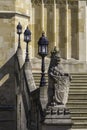 WINDSOR, UNITED KINGDOM - Apr 05, 2108: Steps of St Georges Chapel, Windsor