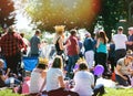 Royal Wedding atmosphere in Windsor Long Road PArk