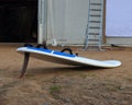 Windsurf board on ground Royalty Free Stock Photo