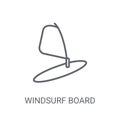 Windsurf Board icon. Trendy Windsurf Board logo concept on white Royalty Free Stock Photo