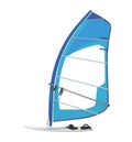 Windsurf Board Sail Isolated