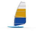 Windsurf board - side view