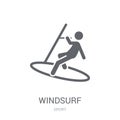 Windsurf icon. Trendy Windsurf logo concept on white background Royalty Free Stock Photo