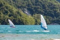 Windsurfer on the lake