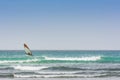Windsurfer and large shore waves Cape Verde