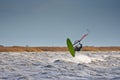 Windsurfer taking off