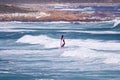 Windsurfer off Cape Point Royalty Free Stock Photo