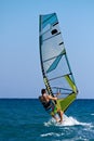 Windsurfer passing by Royalty Free Stock Photo