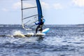 Windsurfer passing by Royalty Free Stock Photo