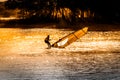 Windsurfer sailing