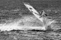Windsurfer in the sea Royalty Free Stock Photo