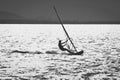 Windsurfer in the sea Royalty Free Stock Photo