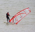 Windsurfer windsurfing Royalty Free Stock Photo