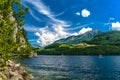 Windsurfers in the lake, Alpnachstadt, Alpnach, Obwalden, Switze