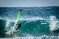 Windsurfers Surfing on Maui northshore