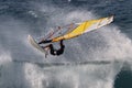 Windsurfing big waves Maui, Hawaii