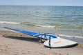 Windsurfing board and sail Royalty Free Stock Photo