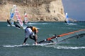 Windsurfing-fall Royalty Free Stock Photo