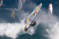 Windsurfing big waves Maui, Hawaii