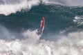 Windsurfing big waves Maui, Hawaii