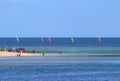 Windsurfing in an island of Fiji