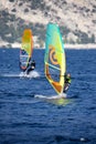 Windsurfing, Lago di Garda, Italy Royalty Free Stock Photo