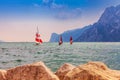 A windsurfing on Lake Garda