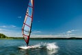 Windsurfing lessons Royalty Free Stock Photo
