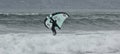 Windsurfing on Marazion Beach Penzance Cornwall Royalty Free Stock Photo
