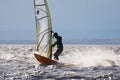 Windsurfing power jibe