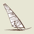 Windsurfing sketch