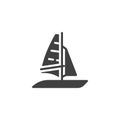 Windsurfing vector icon