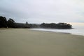 Windswept Deserted Beach Bruny Island Tasmania Australia  looking out at and Moorina Bay Royalty Free Stock Photo