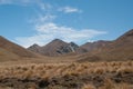 Windswept plains of Lindis Pass Royalty Free Stock Photo