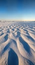 Windswept Snow Formations Sastrugi with Sculptural Ridge Patterns and Strong Side Lighting Royalty Free Stock Photo