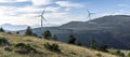 Windturbine against blue sky Royalty Free Stock Photo