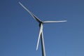 Windturbine in close-up with blue sky as background in the Netherlands Royalty Free Stock Photo