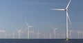 Windturbines in the water.